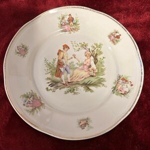VINTAGE CHODZIEZ POLAND CHINA ROMANCE PLATE
